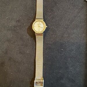 Skagen silver Mesh Strap Watch with Crystal Accents